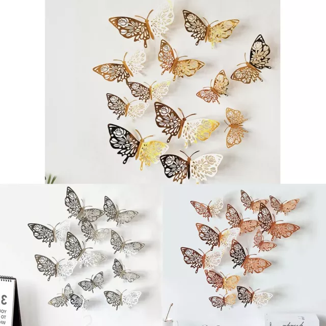 12 stickers Muraux de Papillons 3D Sticker Mural Autocollants bricolage  papillon amovible Réutilisable Pour chambre Salon (bleu) - Cdiscount Maison