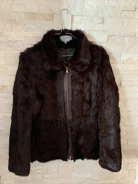 Boléro Court En Fourrure De Lapin Noir Rodier - Taille 2/38, Neuf Sans étiquette