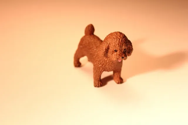 Miniature Dog Figurine Mini Figure Mini Poodle Toy Decoration Cake Topper