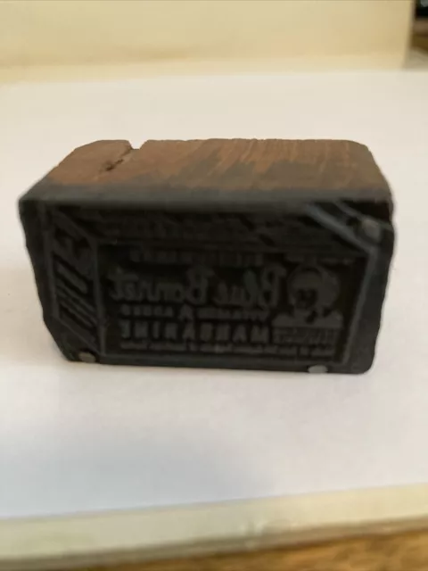 Blue Bonnet Margarine Vintage Printer’s Letterpress Block Advertising