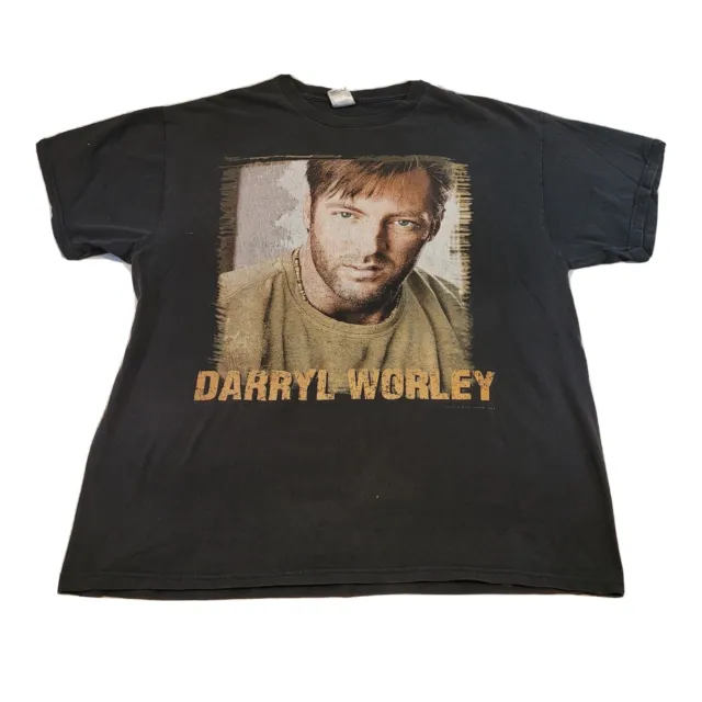 Darryl Worley T-Shirt Size XL 2003 I Miss My Friend Tour Tee Black Vintage