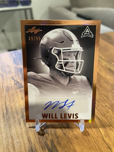 2021 Leaf Memories Will Levis Rookie Auto 🔥📈 SSP #/99 Bronze