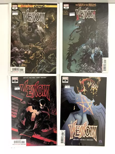 Lot Marvel Comics Venom # 8 11 15 17 Lot The War Of The Realms LGY#176
