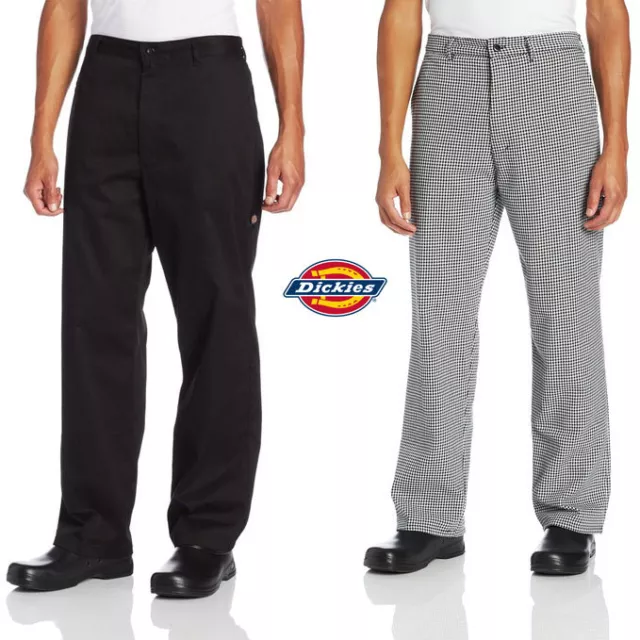 Dickies Chef Professional Chef Pants With Belt Loops & Zipper Fly DC223