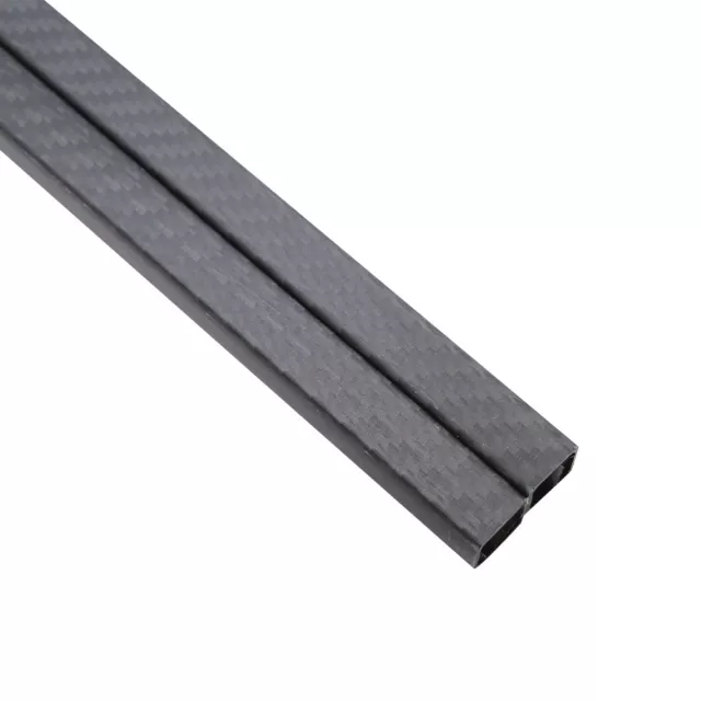 2Pcs 15x 13 x 500MM 3K 100% Carbon Fiber Square Tube Pipe Matt Surface Multicopt