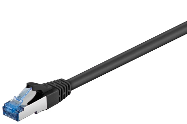 CAT 6a Netzwerkkabel S/FTP; CAT 6a-0200 S/FTP PIMF SCHWARZ 2m