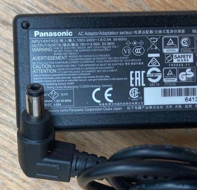 Cord UK AC Power Adapter Charger For Panasonic Toughpad FZ-G1 & FZ
