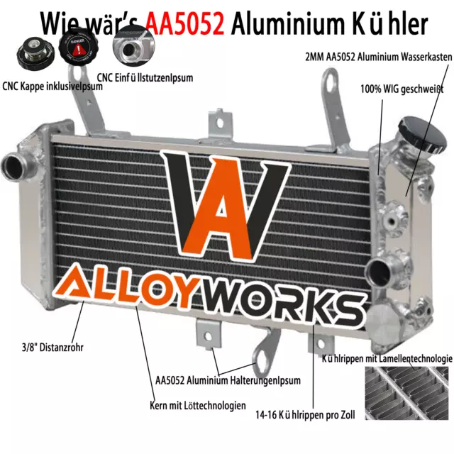 Aluminium Kühler Motorkühler Für Suzuki SV650 SV650S K5-K9 2003-2009 2004 2006