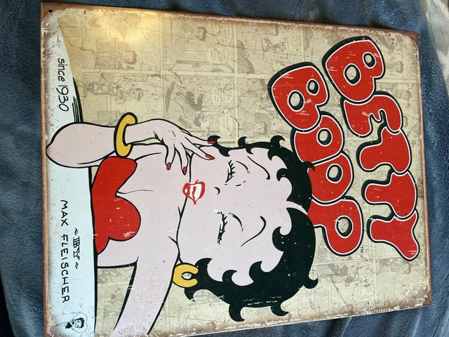 BETTY BOOP - CLASSIC comics  METAL SIGN rustic look since 1930 max fleischer