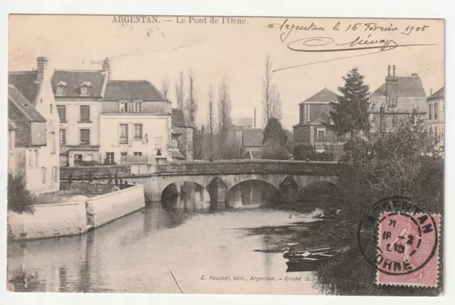 ARGENTAN - Orne - CPA 61 - le Pont de l' Orne