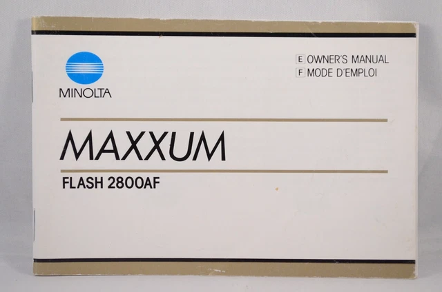 Manual de instrucciones del flash Minolta 4000AF
