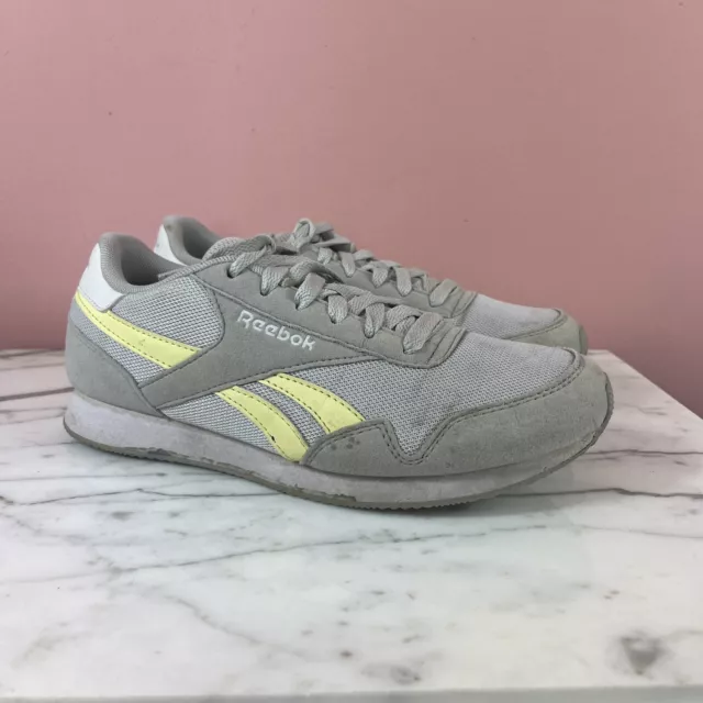 Reebok Royal Classic Jogger Shoes Gray Yellow Women’s 6.5