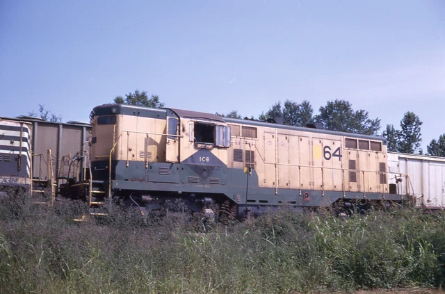 Orig Slide ICG Illinois Central Gulf GP7 #64 - Montgomery AL 1975 Ex-Reading