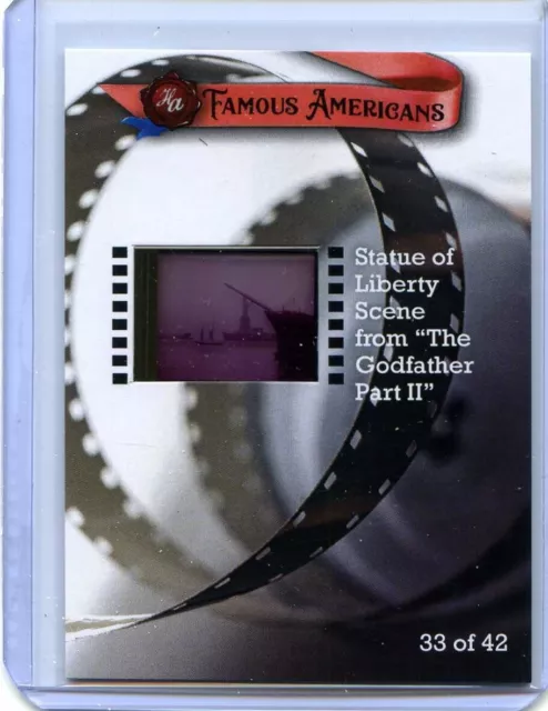 2021 Ha Famous Americans - Statue Of Liberty - Godfather Part 2 35Mm Film Relic