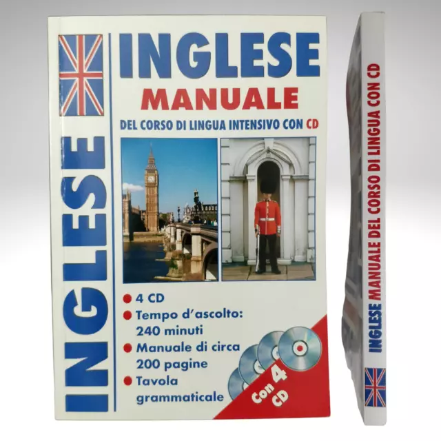 Corso Di Lingua Inglese Intensivo Lotto 4 Cd + Libro Ascolto Esercizi Grammatica