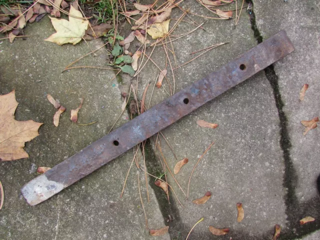 Antique Iron Forged Hand Made Strap Barn Door Gate Blacksmith Shop 23 " 1800's