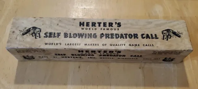 Vintage Herter's World Famous Predator Call, Original Box P60