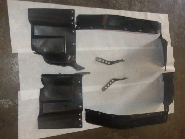 1993-1999 Kawasaki KLF 400 Bayou 4x4 left/right rear  mud flaps/set/w/brackets/
