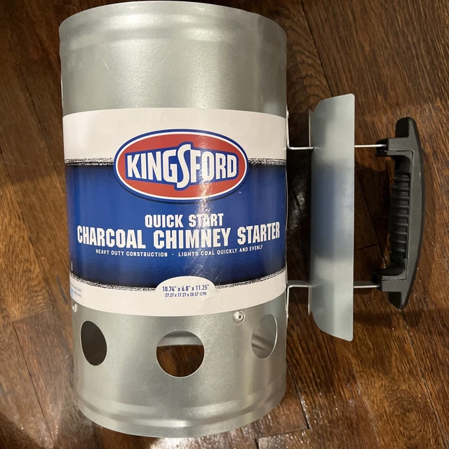 KINGSFORD QUICK START Charcoal Chimney Starter Silver (BB0466) 11.30