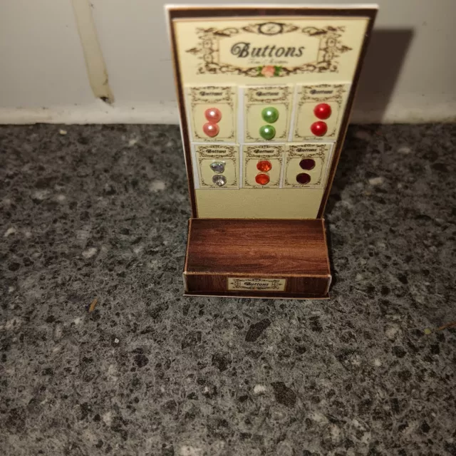 Dolls House Miniature Button Display Stand 1/12th Scale