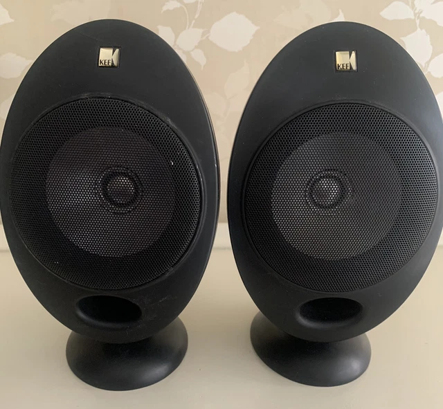 1 PAIR KEF HTS2001 Egg Satellite Speakers In Matt Black £20.00
