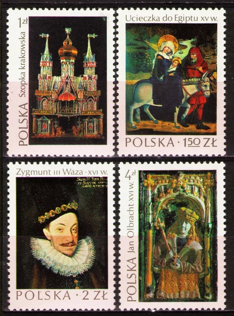 Poland 1974 Sc2066-9 2346-9 4v mnh Masterpieces of Polish art