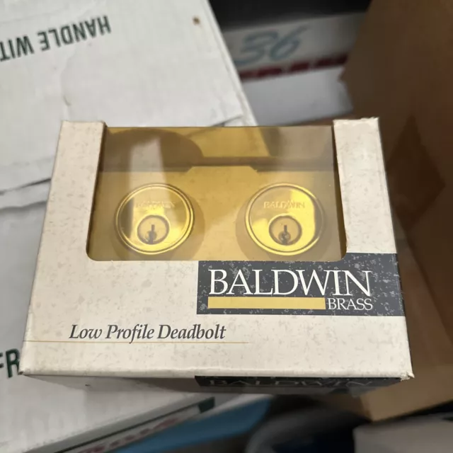 Brass Baldwin Low Profile Deadbolt  98015-030 New