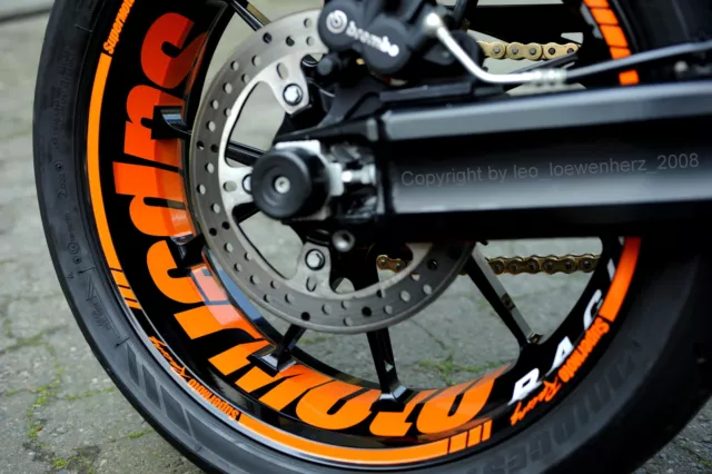 Aufkleber Felgenaufkleber Supermoto KTM SMR 990 SD 950 RC8 1190 SM Superduke 2