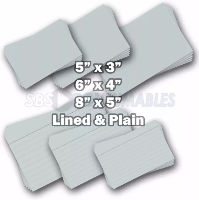100 REVISION '5 x 3, 6 x 4 OR 8 x 5' RECORD INDEX WHITE OR