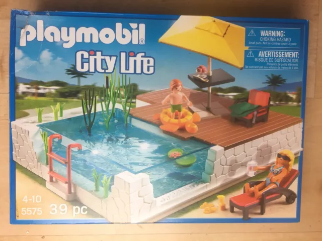 Playmobil swimming sales pool with terrace
