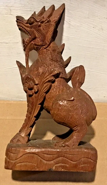 Hand Carved Wooden Chinese Animal Figure. 2