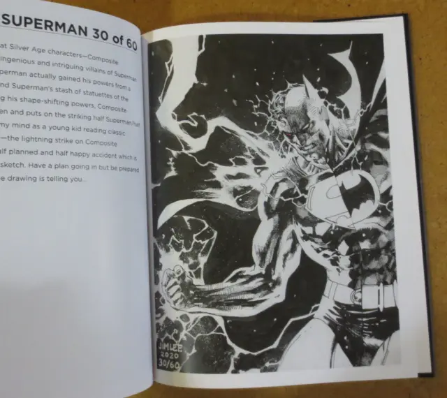 Jim Lee Sketchbook SIGNED HC ART BOOK Superman Batman HARLEY QUINN Poison Ivy