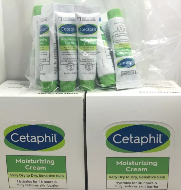 Cetaphil Moisturizing Cream Very Dry Sensitive Skin Travel Sz .5oz Lot X 12