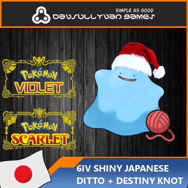 Pokemon Scarlet and Violet 6IV Shiny Ditto Masuda and ALL NATURES AVAILABLE