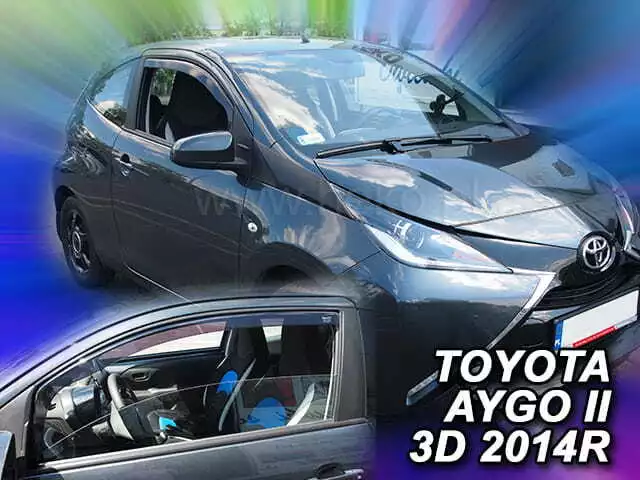 For TOYOTA AYGO  II  2014 ->   3.doors Wind deflectors  2.pc HEKO 29639