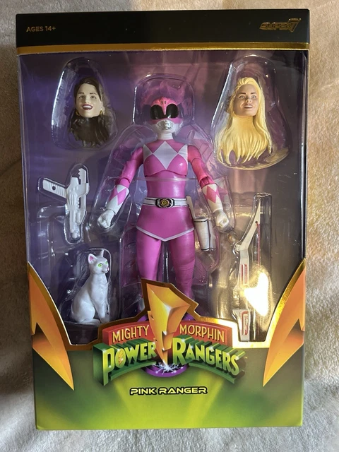 HASBRO SUPER7 MIGHTY Morphin Power Rangers Pink Ranger Action Figure £ ...