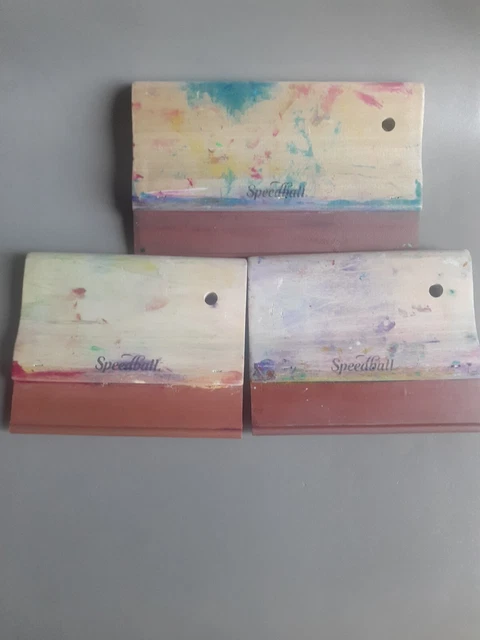 Lote de 3 ~ Pulseras Speedball para serigrafía ~ 1 @ 8" - 2 @ 6" ~