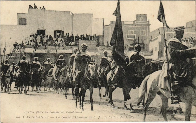 CPA AK Casablanca - The Guard of Honor of His Majesty of Sultan MOROC (1082681)