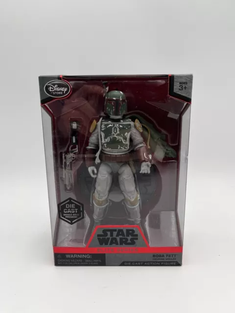 Star Wars Disney Store Elite Series Boba Fett with Cape Die Cast Figure New Rare