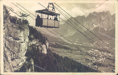 Cartolina Funivia Cortina Belvedere 1968 ^ ar162 