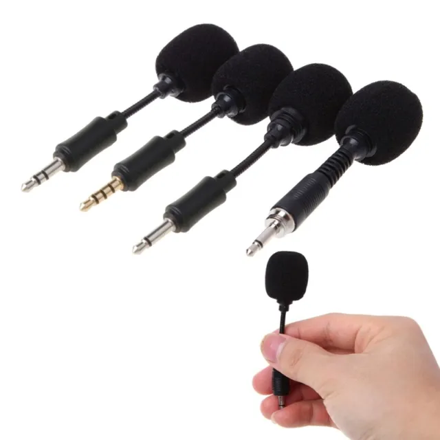 Mobile phone Mini 3.5mm Interface Flexible Microphone Stereo For phone 2