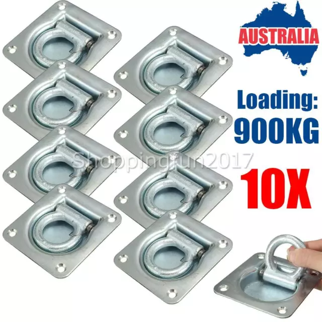 10X Recessed Flush Lashing Ring Cargo Tie Down Anchor Truck Boat Point UTE Tray