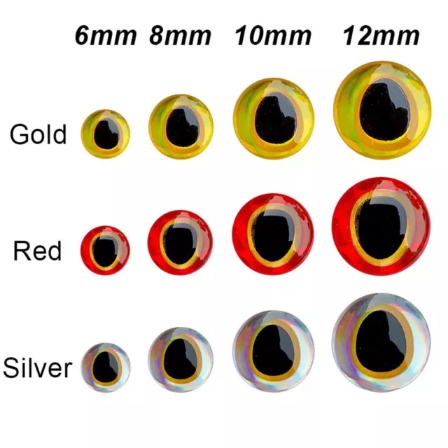 CATCH MORE FISH with 3D Holographic Eyes for Lure Making Multiple Sizes  Colors £4.93 - PicClick UK