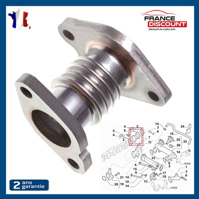 Boxer à partir de 2011 Relay à partir de 2011 5801385944 1610535080. Tuyau de valve EGR compatible avec Ducato à partir de 2011 