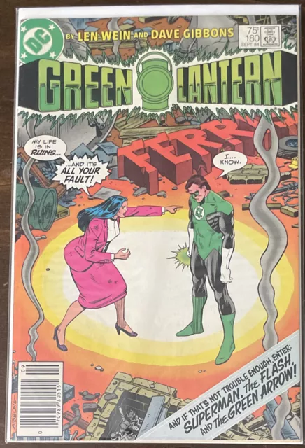 Green Lantern #180 NM- 9.2 NEWSSTAND EDITION DC COMICS 1984