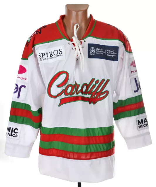 Cardiff Devils Ice Hockey Shirt Jersey Size S Adult