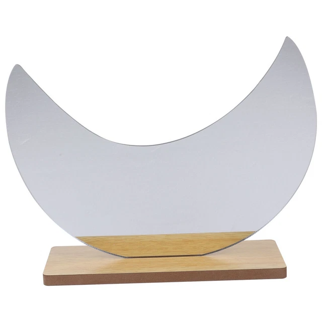 Maderas espejo irregular espejo de maquillaje juramento espejo de mesa decoración