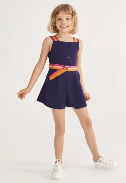 BNWT Girls Ted Baker Navy Playsuit Outfit Age 10 Years