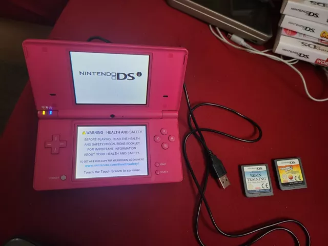 Nintendo DSi Console w/ Charger Tested Working Read, Matte Red