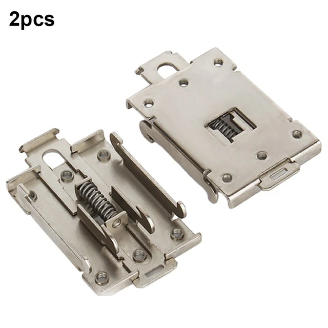 Set supporto relè in acciaio inox di 2 supporti di montaggio per relè monofase
